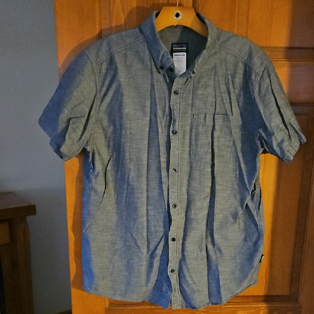 Patagonia Blue Casual Button Down Shirt